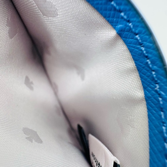 Kate Spade Blue & White Leather Polkadot Cardholder | Brand New - Picture 3 of 3